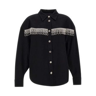 Rotate ROTATE Birger Christensen, Shirts, female, Black, S, Anni Shirt