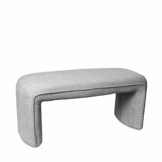 Koketto Home Banqueta tapizada en color gris