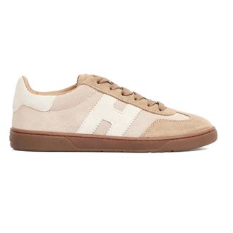 Hogan Sneakers, female, Multicolor, 3 UK, Beige Trainers with Leather Details