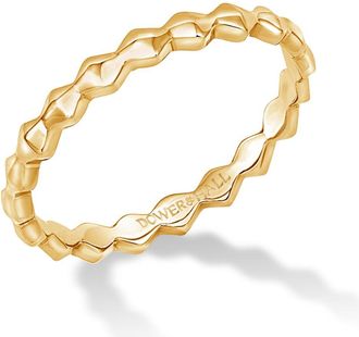 Dower & Hall 14k Brancusi Endless Narrative Ring