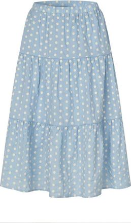 Lollys Laundry Maxi Rok - Dames - Maxi Rokken - Blauw - XL - Rokken