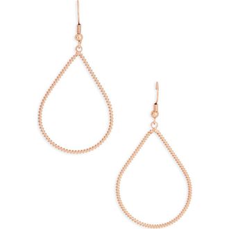 Karine Sultan Open Teardrop Earrings in Rose Gold at Nordstrom Rack