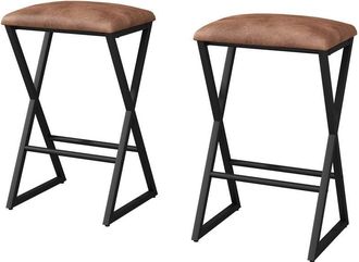 Vicco Sgabello da bar Vault, Marrone, 30 x 64 cm Vicco