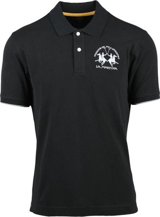 La Martina Polo - Heren - Polos - Zwart - M - Katoen - Tops