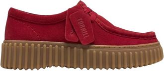 Clarks Torhill Bee Veterschoenen - Dames - Schoenen - Rood - Maat: 37 1/2 EU Leer