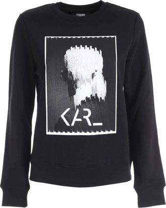 Karl Lagerfeld Karl Legend Sweatshirt - Dames - Sweatshirts - Zwart - M - Katoen - Hoodies & sweatvesten