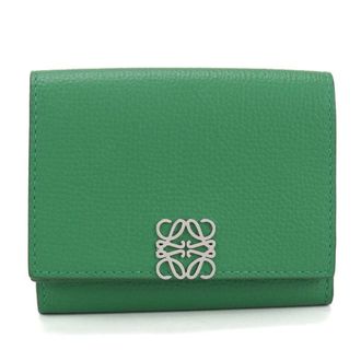 Loewe Green Leather Wallet (Tri-Fold) (Pre-Owned)