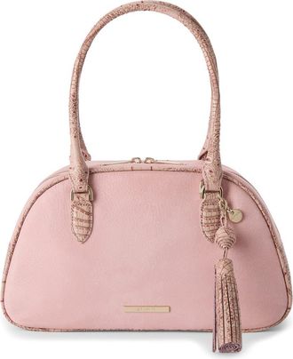 Brahmin Angie Leather Barrel Bag in Blush at Nordstrom
