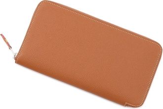 Herm&egrave;s Gold Brown Epsom Leather Long Wallet (Bi-Fold) (Pre-Owned)