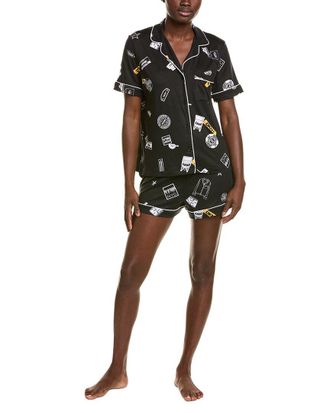 DKNY 2pc Short Sleeve Top & Boxer Sleep Set