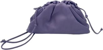 Bottega Veneta Pre-owned Leren Schoudertas - Dames - Vintage Clutch - Paars - ONE Size - Leer - Vintage