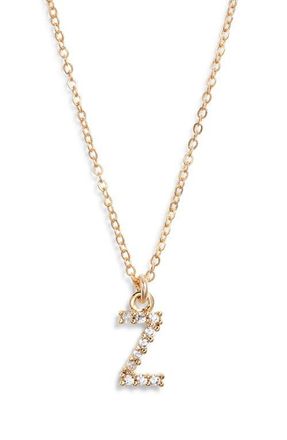 Set & Stones Gemma Initial Necklace in Gold /Z at Nordstrom