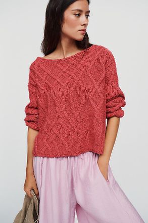 Pilcro Kirby Cable Knit Sweater