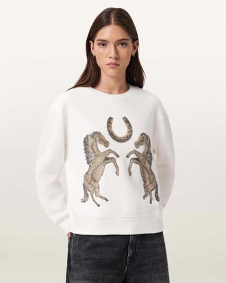 AllSaints Luck Embellished Pippa Sweatshirt