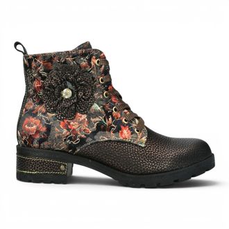 Laura Vita Laura Vita Vrouwen Gotische Victoriaanse Bronzen Leren Veterlaarzen - Cocrailo-47