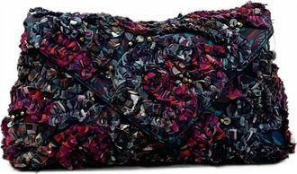 Dries Van Noten Ruffled Envelope Clutch Bag