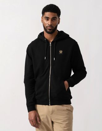 Belstaff Mens Belstaff Mens Full Zip Hoodie - Black - Size: 42