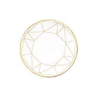 Prouna Gem Cut Gold Bread & Butter Plate in White at Nordstrom