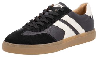 Rieker Sneaker RIEKER EVOLUTION, Herren, Gr. 41, schwarz-weiss (schwarz, sanftes wei&szlig;), Leder, Veloursleder, Schuhe Sneaker, Freizeitschuh, Halbschuh, Schn&uuml;r