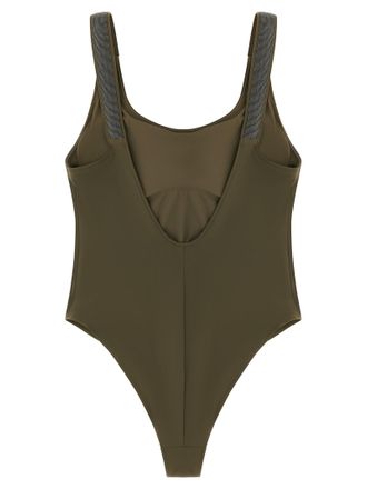 Brunello Cucinelli Womens Bicolor Polyamide One-Piece Swimsuit Clothing