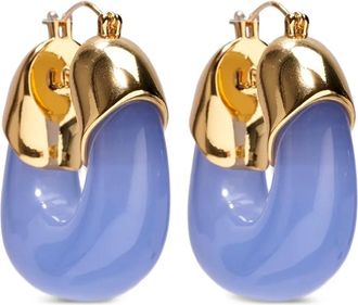 Lizzie Fortunato resin hoop earrings - Gold