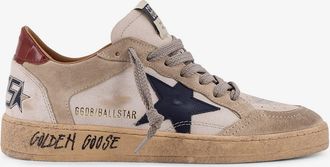 Golden Goose Sneakers Ball Star Double Quarter in pelle - GOLDEN GOOSE DELUXE BRAND - gender_Man