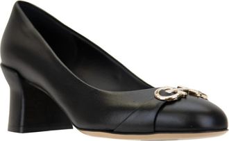Ferragamo Pumps - Dames - Pumps - Zwart - 40 EU - Leer - Schoenen