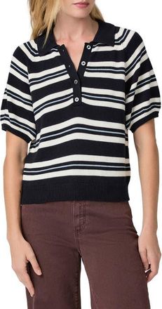 Paige Birch Polo Sweater in Navy Multi at Nordstrom, Size Xx-Small