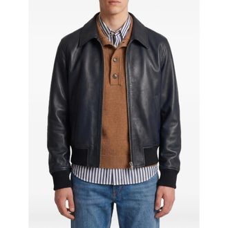 Ami Lamb-leather Zipped Jacket