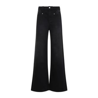 Isabel Marant Lemony Trousers - female - Isabel Marant - Wide Jeans - Black - XS - Jeans