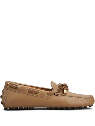Tod's bow-detail loafers - Neutrals