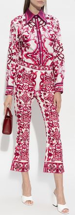 Dolce & Gabbana Patterned Shirt, Womens, Pink
