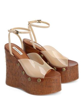 Naked Wolfe Tiger Lilly Wedge in Beige at Nordstrom, Size 10