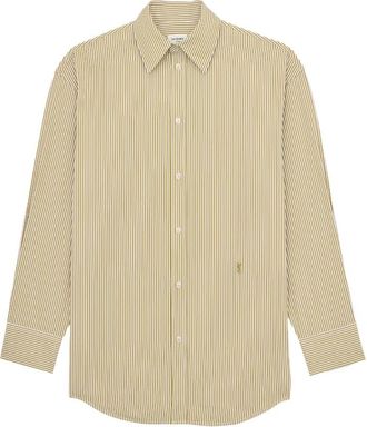 Saint Laurent Hombre, Camisas, Verde, Talla: S