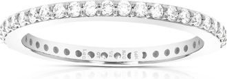 Vir Jewels 1/2 cttw Lab Grown Diamond Eternity Ring Wedding Band in 14K White Gold For Women