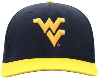 Top of the World Mens Top of the World True Navy West Virginia Mountaineers Reflex Two-Tone Flex Hat at Nordstrom, Size Medium/large