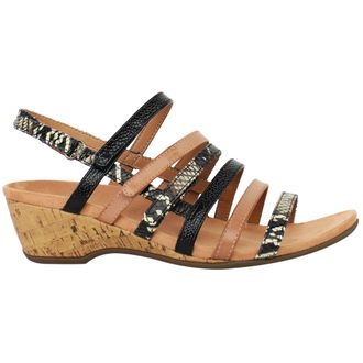Vionic Tess Ray Snake Womens Brown Sandals Leather - Size UK 3