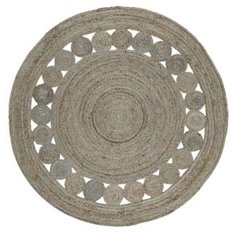 Safavieh Alfombra contempor&aacute;neo de yute gris, 152 cm