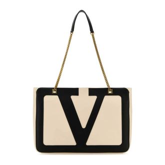 Valentino Garavani Shoulder Bags, female, Beige, Size: ONE SIZE Viva Superstar Medium Shopping Bag