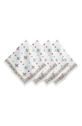 Juliska Heidi Set of 4 Linen Napkins in Multi at Nordstrom