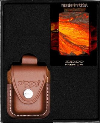 OEM Juego De Regalo De Encendedores Zippo Lava Flow N.&deg; 4