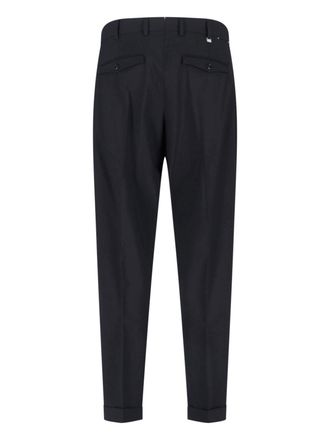 Pantaloni Torino Mens Trousers Black Virgin Wool