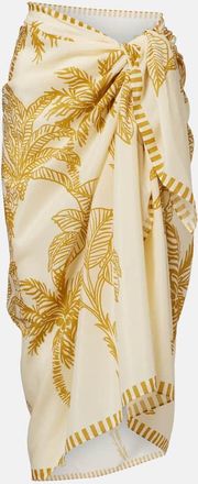 Eres Pareo Jungle in cotone e seta con stampa