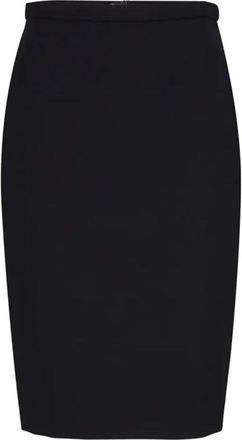 Windsor Klassieke kokerrok met split achteraan - Dames - Kokerrokken - Blauw - 3XL - Wol - Rokken