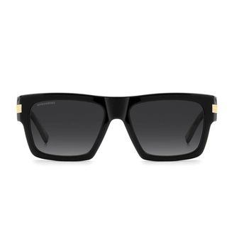 Dsquared2 Sunglasses D2 0198/S 807 Black/Smoky Gray Men