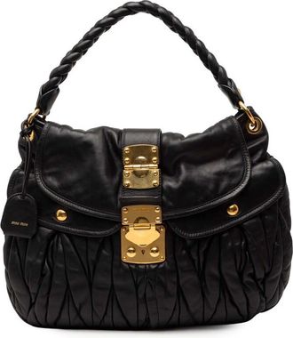 Miu Miu Pre-owned Miu Miu Matelasse Nappa Coffer Satchel Ladies 2DERTORH2NWEUB0O