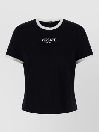 Versace logo-print jersey t-shirt