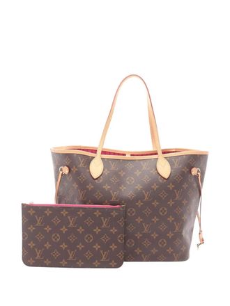 Louis Vuitton 2021-2025 Monogram Neverfull MM tote bag - women - Fabric/Leather - One Size - Brown