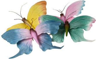 Two's Company Set Of 8 Oversized Clip Butterflies