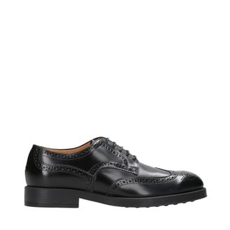 Tod's Leren Veterschoenen - Heren - Nette schoenen - Zwart - 44 EU - Leer - Schoenen